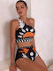 Set Bikini Με Έναν Ώμο Ψηλόμεσο