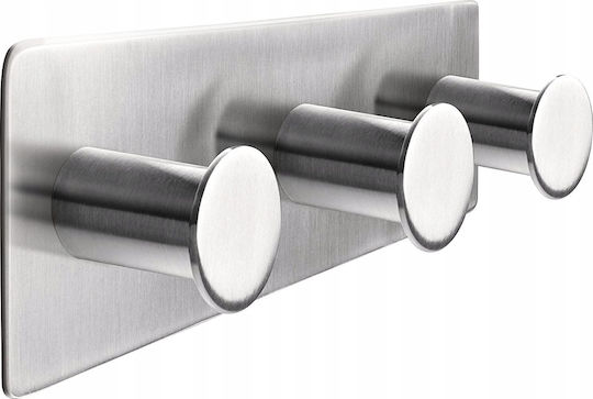Tesa Powerbutton Classic με Βίδες Inox Ασημί