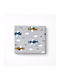 Kamtex Baby Nursery Swaddling Fleece Gray Blanket 80x90cm