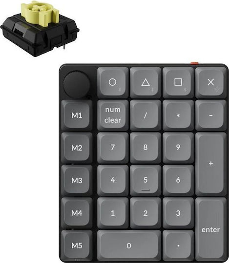 Keychron K0 Max K0M-H4 Безжична Bluetooth Цифрова Клавиатура за Таблет Червена