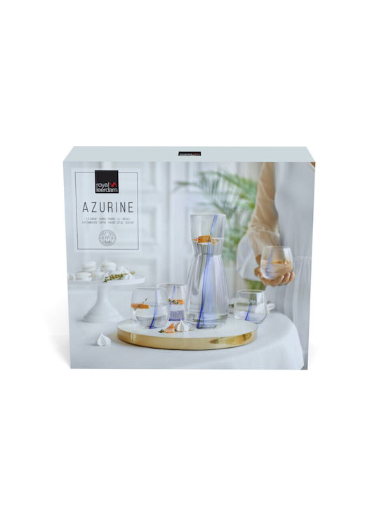 Royal Leerdam Azurine Kannen mit Gläsern 1000ml 5 Stück