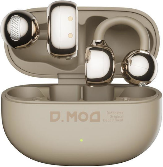 Dmooster D68 Open Ear Bluetooth Handsfree Headphones with Charging Case Khaki