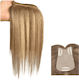 Topper Toupee De Păr Uman Cu Reflexii Castanii 35cm