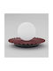 Table Lamp Umbra Ln1 Made In Poland Φ10 Steel & Glass Black-Burgundy 1732/ln1-emibig 1732/ln1