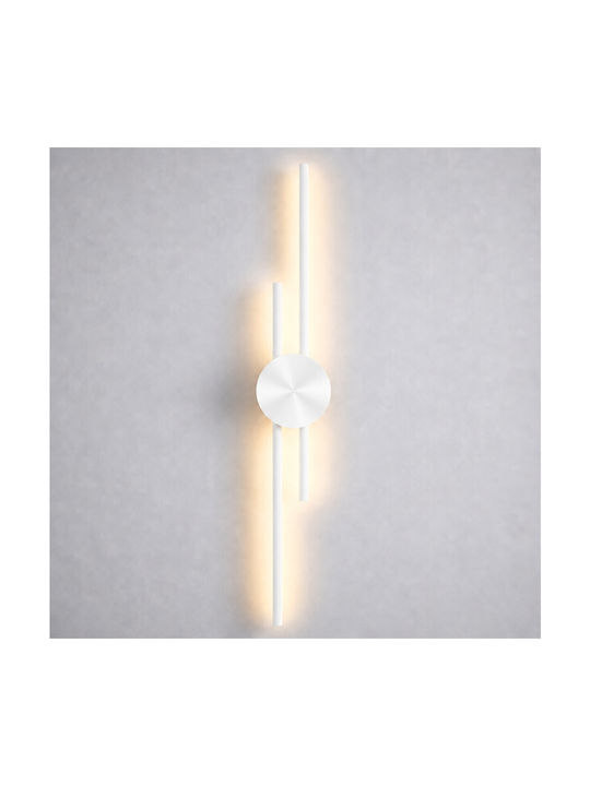 Vencore Aurex White 6093-20107 Modern Wall Lamp Sconce Led 60cm 12w White Aluminum Adjustable Cct Daylight Warm Cct Control Via On-off Switch 6093-20107