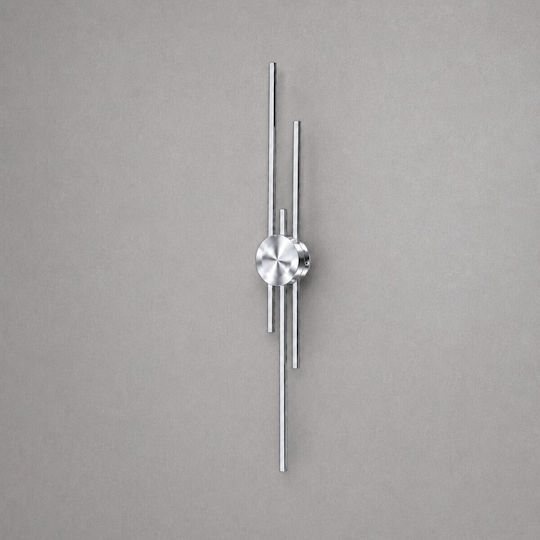 Vencore Stravon Silver 6093-20112 Modern Wall Lamp LED 60cm 12w Silver Aluminum Adjustable CCT Daylight Warm CCT Control via On-off Switch 6093-20112