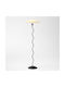 Vencore Curion Black 6091-20009 Modern Floor Lamp Single Light Black Aluminum Beige Shade Base-Socket 1xe27 Φ40 X H155cm 6091-20009