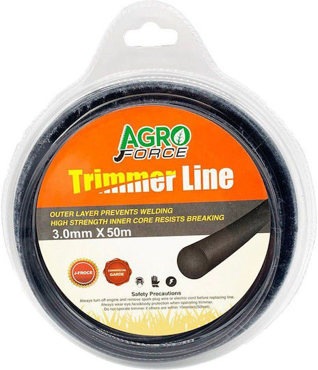 Cresman 05715 Round Brush Cutter Trimmer Line Length 50m and Thickness 2.4mm