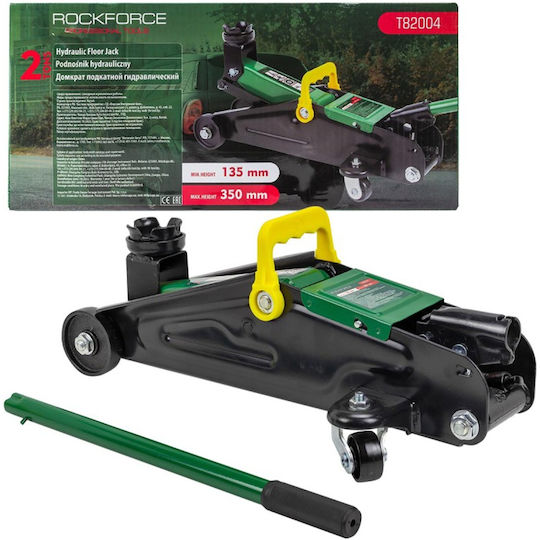 Rockforce Hydraulic Bottle Jack with Lifting Height up to 35cm and Load Capacity up to 8 Tons