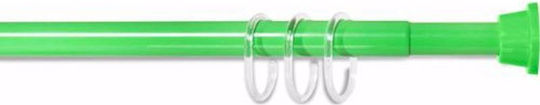 Grekon 1211 GK121GN-120 Telescopic Straight Shower Curtain Rod Aluminium Green 120cm