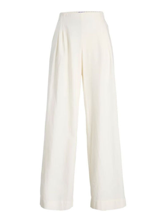 Jack & Jones Women's Fabric Trousers in Wide Le...