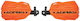 Acerbis Protective Motorcycle Handguards in Orange Color