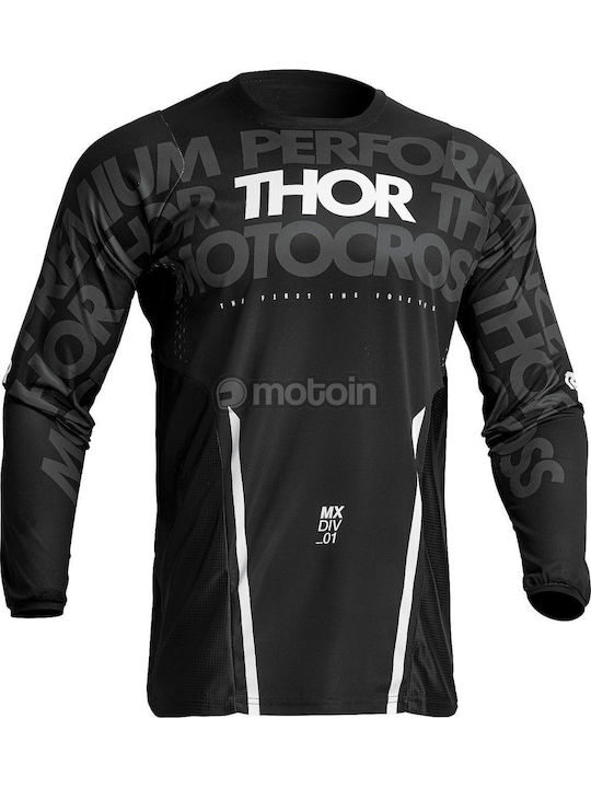 Thor Pulse Men's Motocross Long-sleeved Jersey Black Color