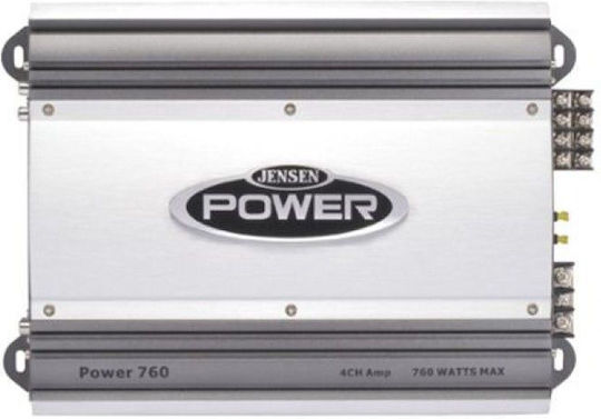 Jensen Power760 Boat Amplifier Marine 4x75W @4 Ohms 4x100W @2 Ohms