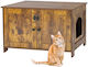 Relaxdays Katzenklos Braun M46 x P44.5cm