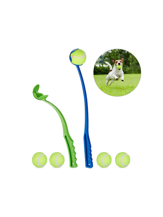 Relaxdays Glob Jucărie Pentru Câine 4.5 cm Albastră 2 Bucăți