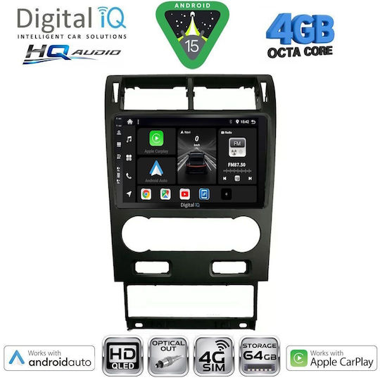 Digital IQ Car Audio System for Ford Mondeo 2003-2006 Bluetooth USB WiFi GPS Apple CarPlay Android Auto with 9" Touch Screen