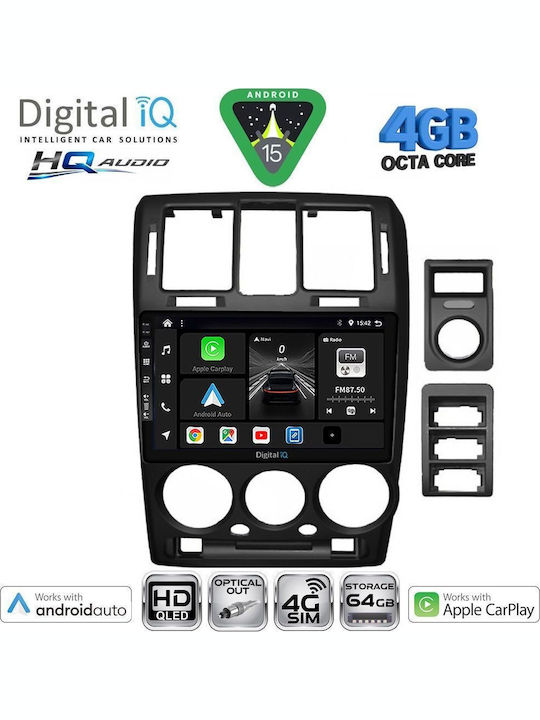 Digital IQ Car Audio System for Hyundai Getz 2002-2011 Bluetooth USB WiFi GPS Apple CarPlay Android Auto with 9" Touch Screen