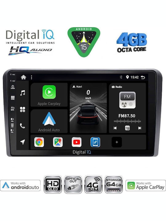 Digital IQ Car Audio System for Ford Transit Connect 2018 with Touch Screen 10" Digital IQ BXK 19174L_CPAA Bluetooth USB Wi-Fi GPS Apple CarPlay Android Auto
