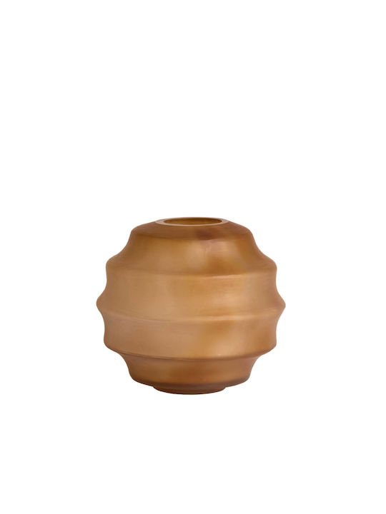 Light & Living Decorative Glass Vase Nayoro Brown H29cm
