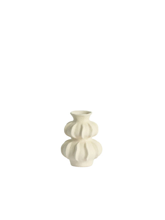 Light & Living Decorative Ceramic Vase Spotorno White H24.5cm
