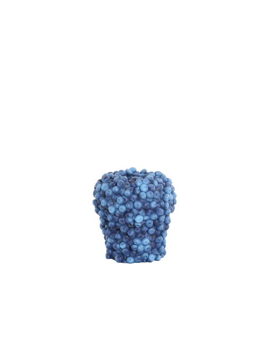 Light & Living Decorative Plastic Vase Berries Blue H20.5cm