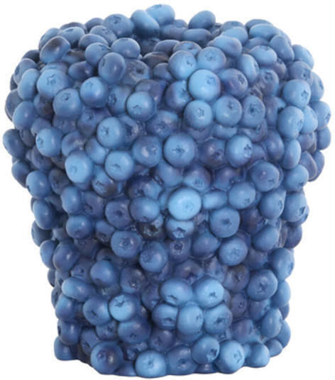 Light & Living Декоративно Вазо Пластмасово Berries Синьо Y20.5см