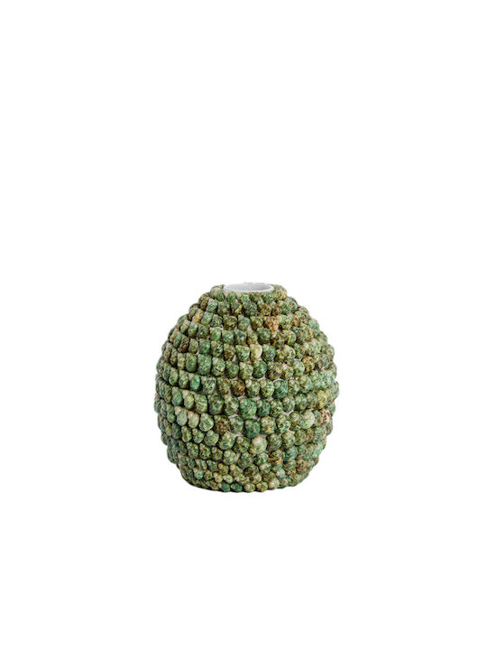 Light & Living Decorative Glass Vase Shell Green H28cm