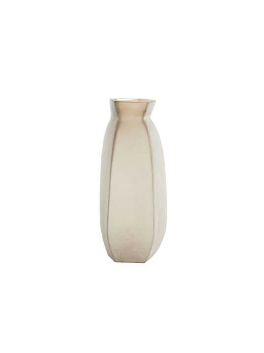 Light & Living Decorative Glass Vase Veliko Brown 24.5x22.5xH50.5cm