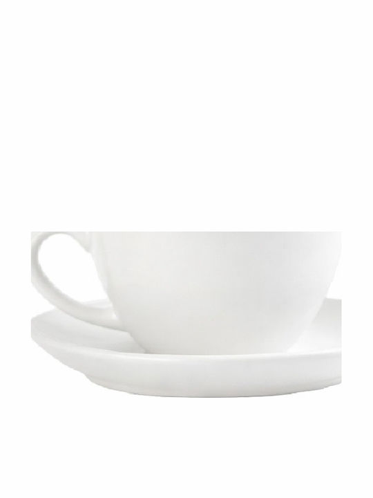 Espiel Morgan Σετ Φλιτζάνια Cappuccino από Πορσελάνη Λευκά 6τμχ