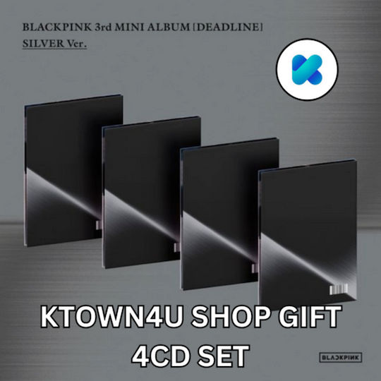 Blackpink Deadline Silver Ver Ktown4u Shop Gift 4cd Set K-pop Album