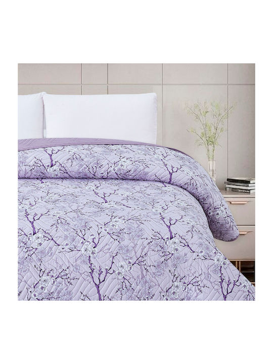 Whitegg L104 Κουβερλί Μονό Microfiber Μωβ 160x2...