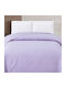 Whitegg L101 Cuvertură Pat Single Microfibra Lila 160x240cm