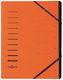 Pagna Organisationsordner 7 Fächer 1-7 Orange