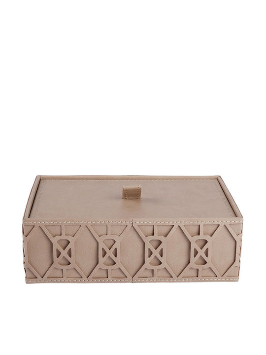 Espiel Διακοσμητικό Κουτί Δερματίνη 22x15x7cm