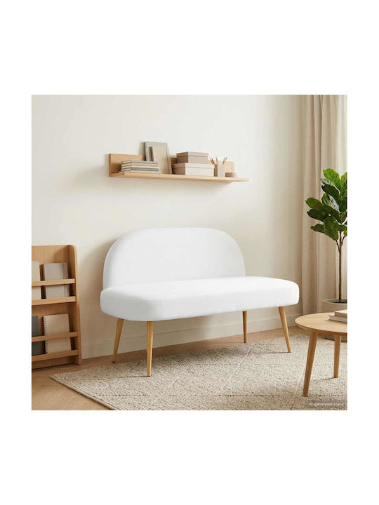 Doppelsitzer Sofa Weiß 110x60x76cm