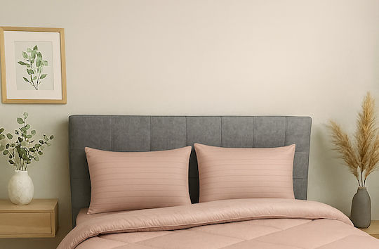 Подредба Калъфки За Възглавници Stripe Somon 50x70см