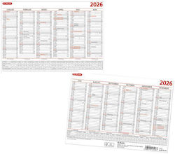 Herlitz Agendă De Birou De Perete A5 2026