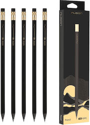 NuSign Pencil With An Eraser HB Blister HB Black 10 Pieces