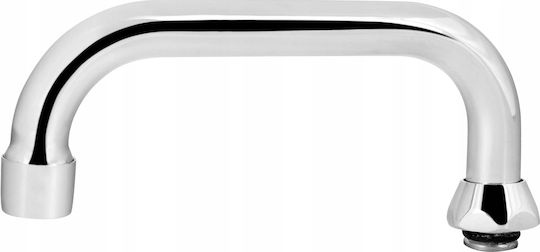 Faucet Spout Sink Washbasin 3/4 Type C 25 Cm Chrome