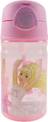 Gim Barbie Πλαστικό Παιδικό Παγούρι με Καλαμάκι...