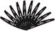Set 10 Semilunar Nail Files Grit 100/180 Sensopro Milano Black