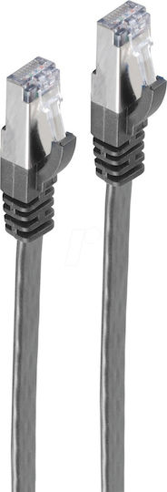 Shiverpeaks Flaches U/UTP Kat.7 (10Gbps) Netzwerkkabel Ethernet 1m Schwarzes