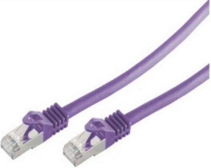 Shiverpeaks S/FTP Cat.7 (10Gbps) Καλώδιο Δικτύου Ethernet 0.25m Μωβ