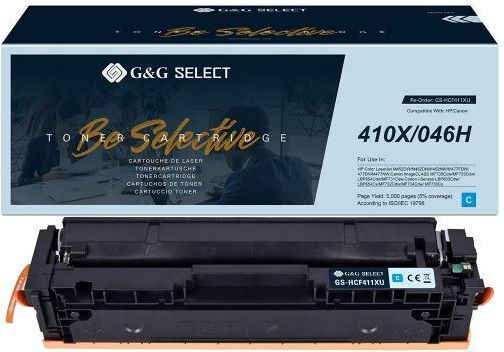 G&G Συμβατό Toner για Laser Εκτυπωτή HP Hp 410x / Cf411x Κυανό
