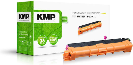 KMP Συμβατό Toner για Laser Εκτυπωτή Brother Brother Tn243m 1000 Σελίδων Ματζέντα