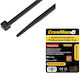 Cresman Cresman Plastic Cable Ties 250mm x 3.6mm in Black Colour (100 pcs) 12718