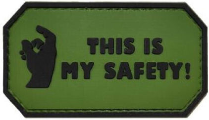 This Is My Safety Σήμα Pvc Χακί Μαύρο