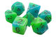 Glow In Dark Blau Grün Rollenspiele Würfel Set 7