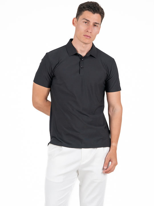 Gianni Lupo Polo Μπλούζα Κοντομάνικη Black